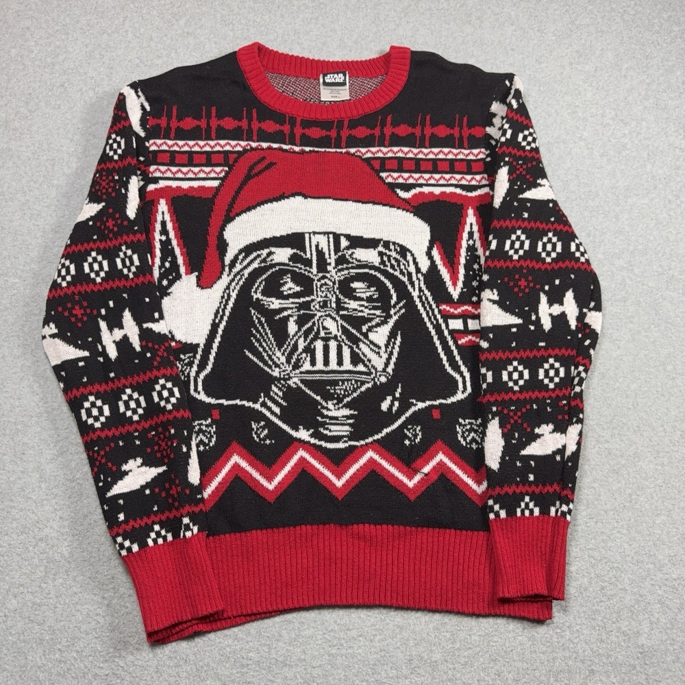 Star Wars Christmas Sweater Mens Large Darth Vader Merry Sithmas